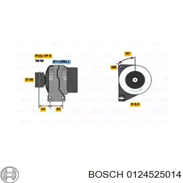0124525014 Bosch генератор