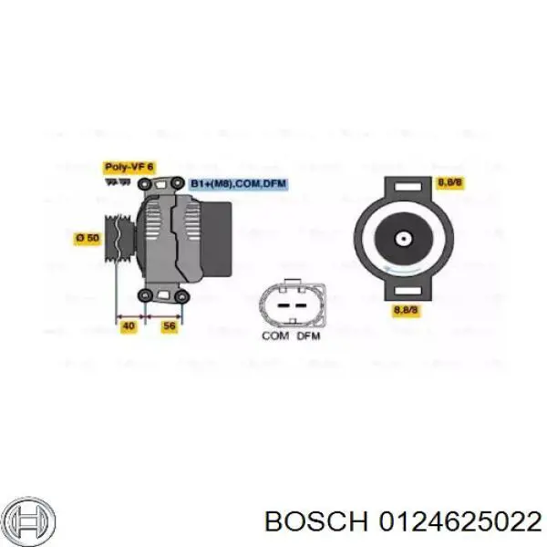 Купить 0124625022 Bosch Генератор