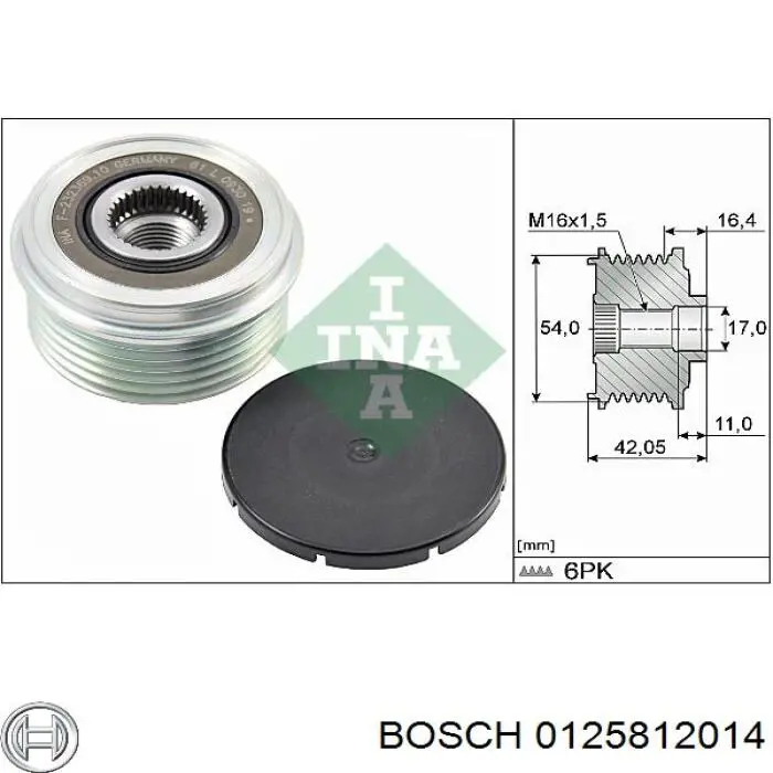 Автомобильный генератор Bosch 0125812014 цена, от 107.10 USD