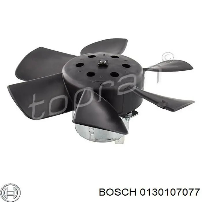 Электровентилятор охлаждения в сборе (мотор+крыльчатка) Bosch 0130107077