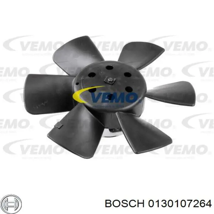 Ventilador (rodete +motor) refrigeración del motor con electromotor derecho 0130107264 Bosch