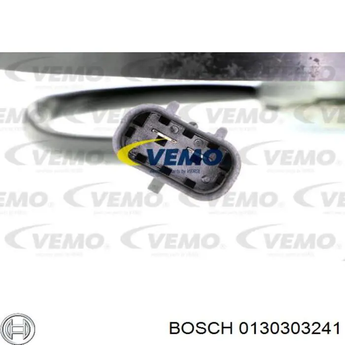 Электровентилятор охлаждения в сборе (мотор+крыльчатка) правый Bosch 0130303241