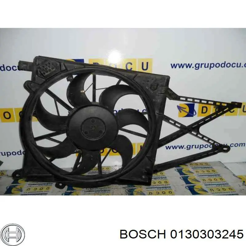 Купить 0130303245 Bosch Электровентилятор охлаждения в сборе (мотор+крыльчатка)