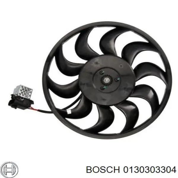 Вентилятор (крыльчатка) радиатора охлаждения Bosch 0130303304