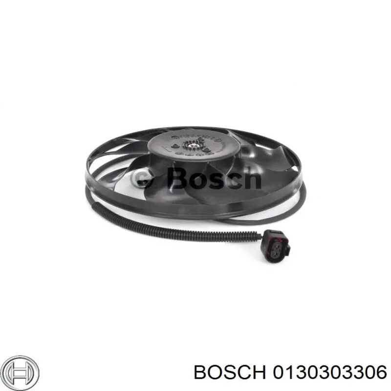 0130303306 Bosch электровентилятор охлаждения в сборе (мотор+крыльчатка)