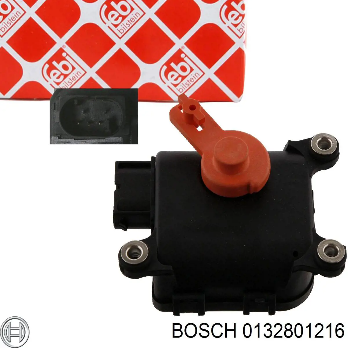 Привод заслонки печки Bosch 0132801216