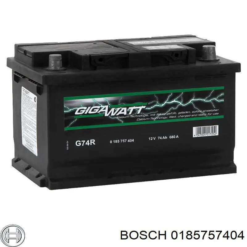 Аккумулятор автомобильный Bosch 0185757404 цена, от 106.52 USD