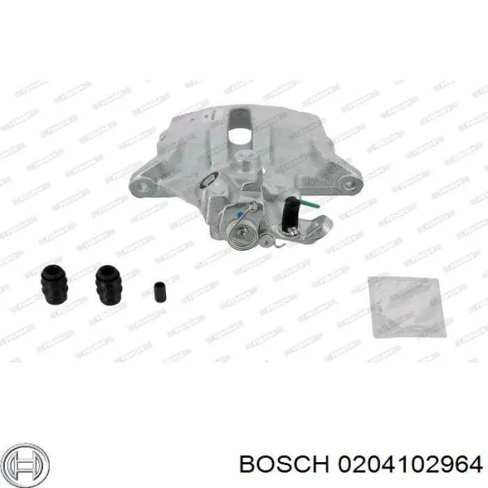 0204102964 Bosch суппорт тормозной передний правый