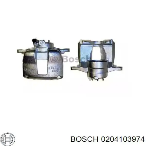 0204103974 Bosch суппорт тормозной передний правый