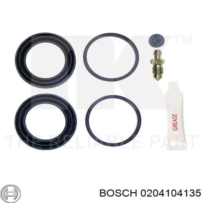 Ремкомплект суппорта тормозного переднего Bosch 0204104135