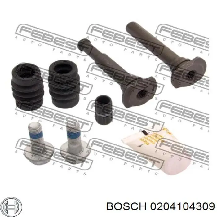 Ремкомплект заднего суппорта Bosch 0204104309
