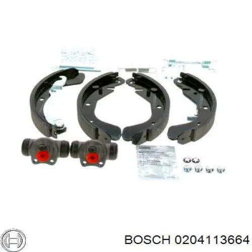 Задние барабанные колодки 0204113664 Bosch