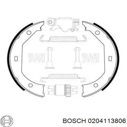 Купить 34212213313 BMW Колодки ручника/стояночного тормоза