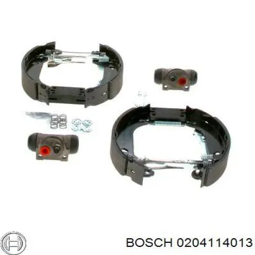 Задние барабанные колодки 0204114013 Bosch