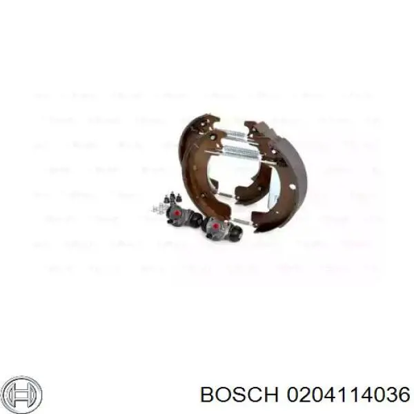 Задние барабанные колодки 0204114036 Bosch