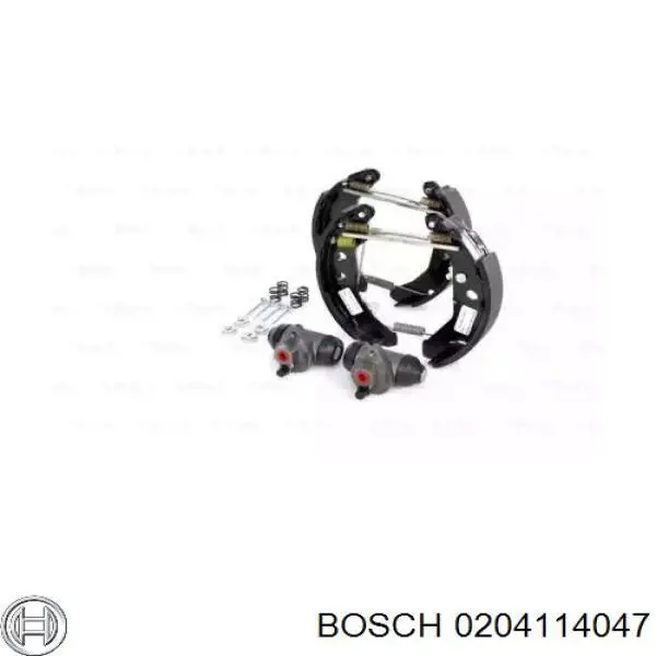 Задние барабанные колодки 0204114047 Bosch