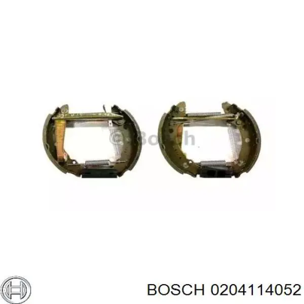0 204 114 052 Bosch колодки тормозные задние барабанные, в сборе с цилиндрами, комплект