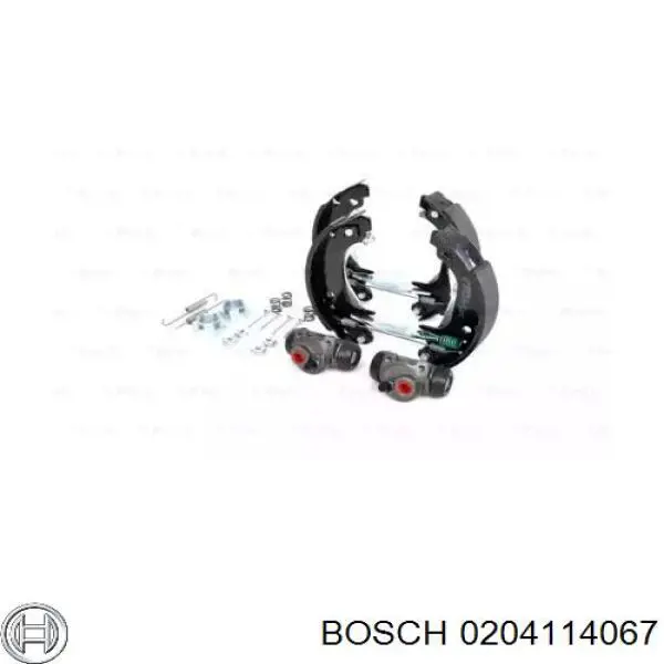 Задние барабанные колодки 0204114067 Bosch