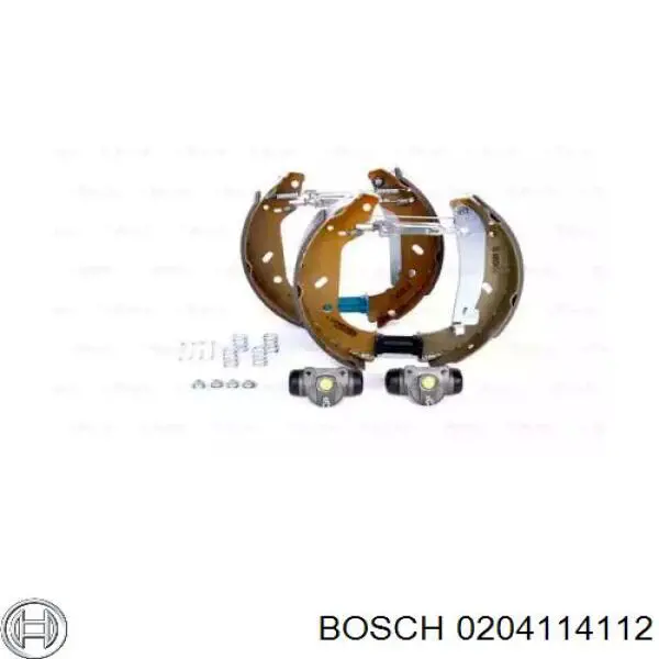 Колодки гальмівні задні барабанні, в зборі з циліндруми, комплект 0204114112 Bosch