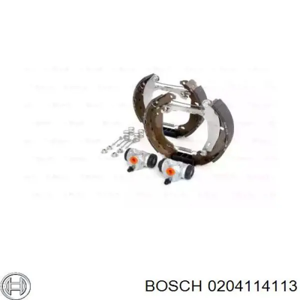 Задние барабанные колодки 0204114113 Bosch