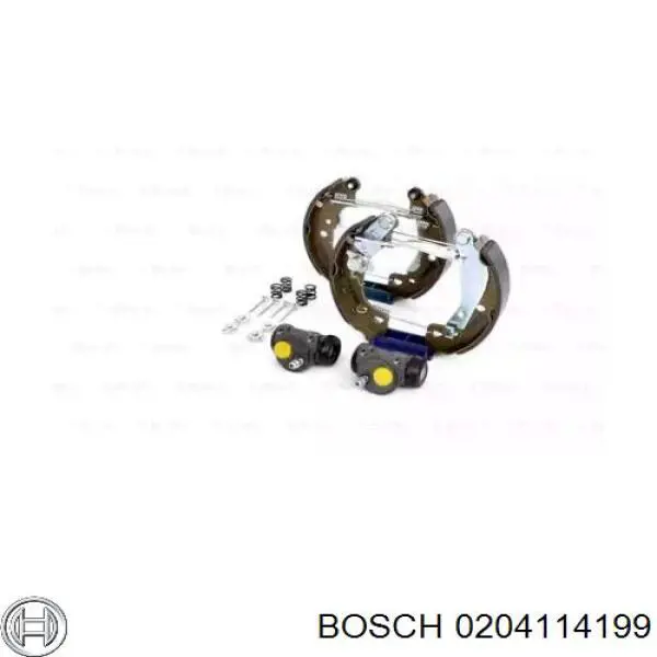 Задние барабанные колодки 0204114199 Bosch