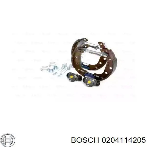 Задние барабанные колодки 0204114205 Bosch