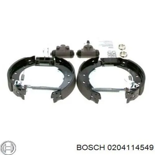 204114549 Bosch задние барабанные колодки