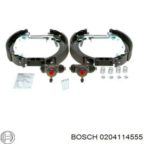 Задние барабанные колодки 0204114555 Bosch