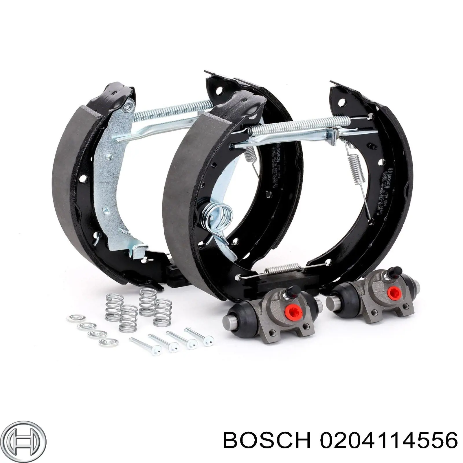 Колодки тормозные задние барабанные, в сборе с цилиндрами, комплект Bosch 0204114556
