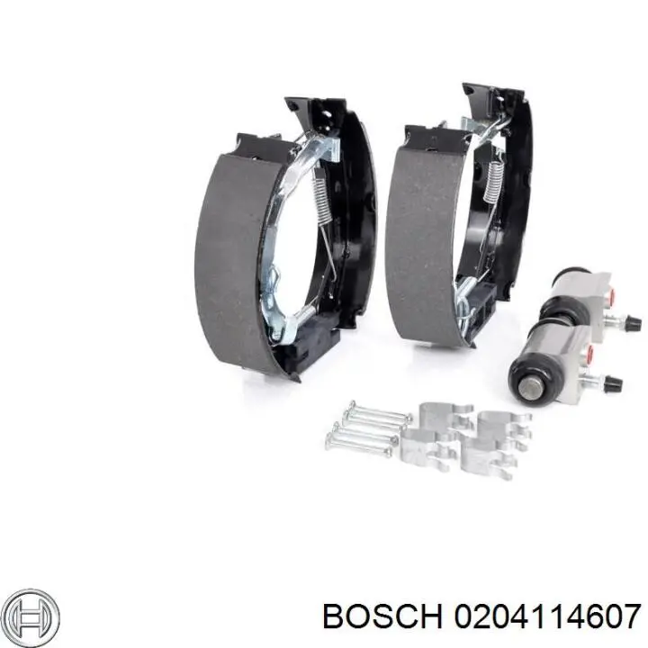 Колодки тормозные задние барабанные, в сборе с цилиндрами, комплект Bosch 204114607 цена, от 61.97 USD