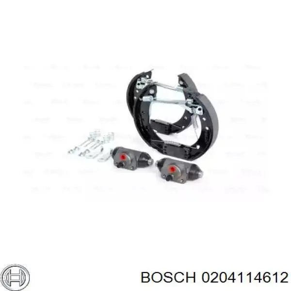 Задние барабанные колодки 204114612 Bosch