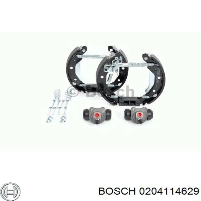 Juego de zapatas de frenos de tambor, con cilindros, completo 0204114629 Bosch