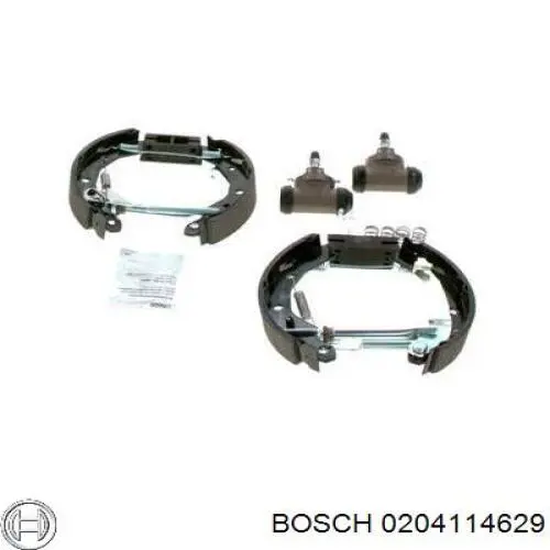 Купить 0204114629 Bosch Задние барабанные тормозные колодки