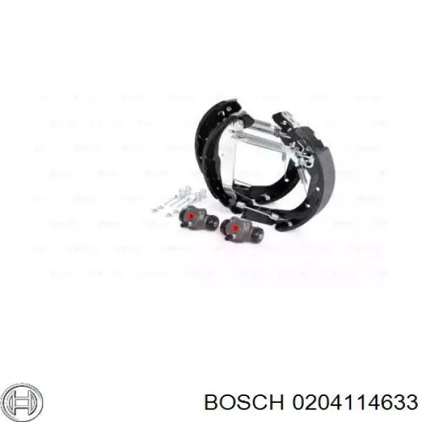 Задние барабанные колодки 0204114633 Bosch