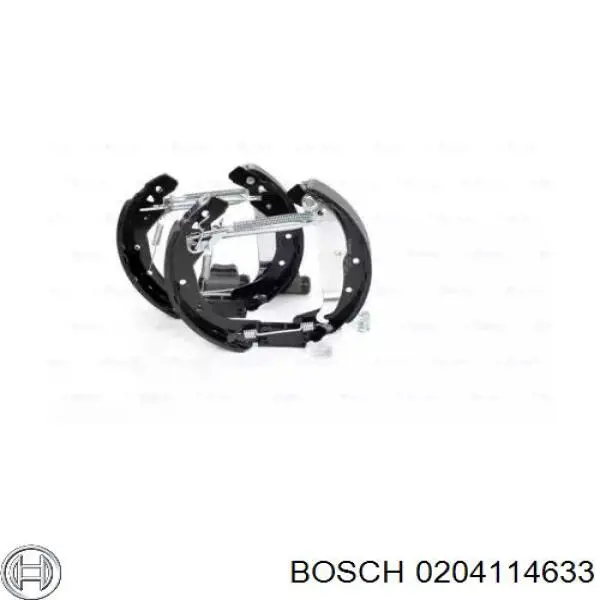 Купить 0204114633 Bosch Задние барабанные тормозные колодки