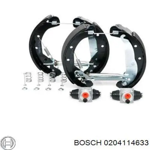 Задние барабанные колодки 0204114633 Bosch