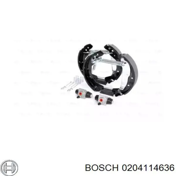 Задние барабанные колодки 0204114636 Bosch