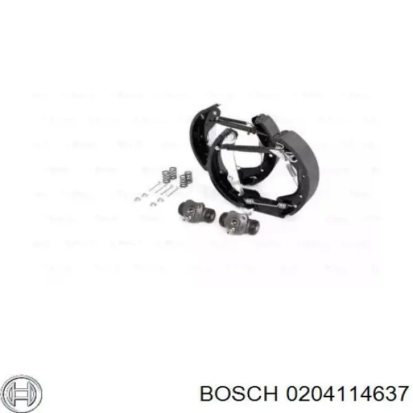 Задние барабанные колодки 0204114637 Bosch