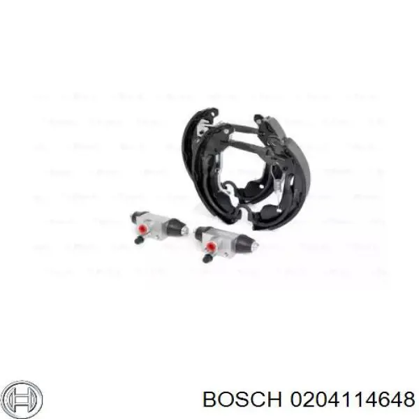 Купить 0204114648 Bosch Задние барабанные тормозные колодки