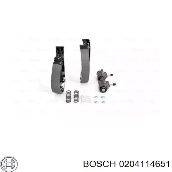 Задние барабанные колодки 0204114651 Bosch