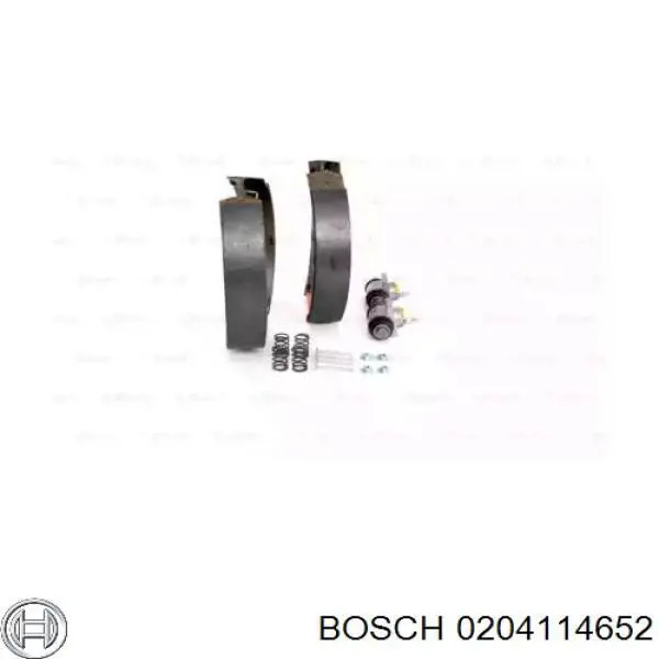 Задние барабанные колодки 0204114652 Bosch