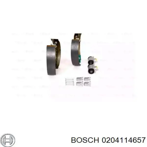 0 204 114 657 Bosch задние барабанные колодки