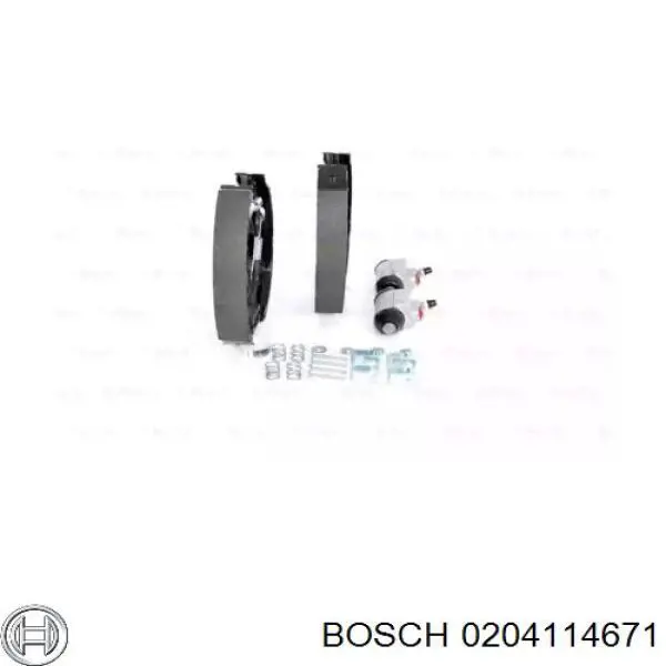 Задние барабанные колодки 0204114671 Bosch