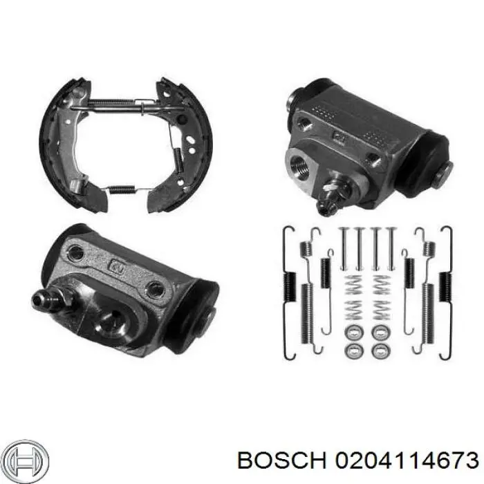 KP1105 Delphi Барабанные тормозные колодки