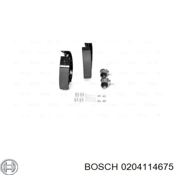 Задние барабанные колодки 0204114675 Bosch