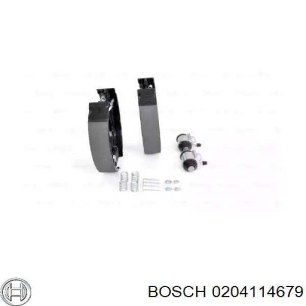 Задние барабанные колодки 0204114679 Bosch