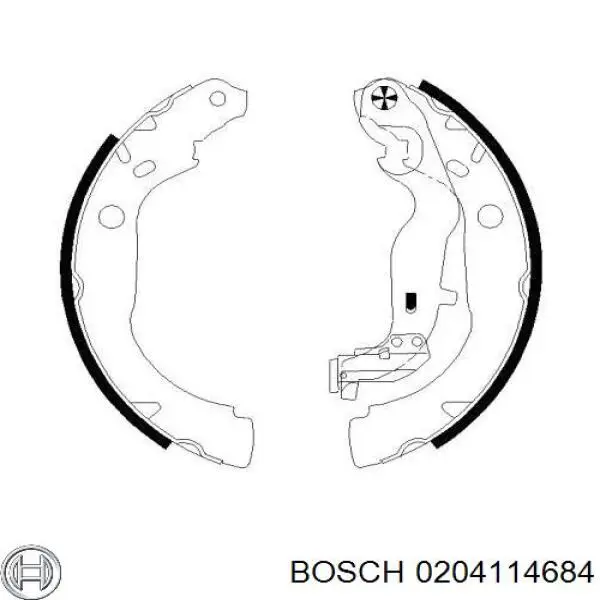 Задние барабанные колодки K68076 Brembo
