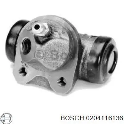 Цилиндр тормозной колесный 0204116136 Bosch