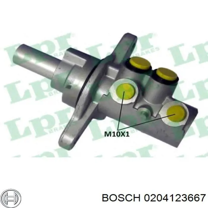 Главный тормозной цилиндр 0204123667 Bosch