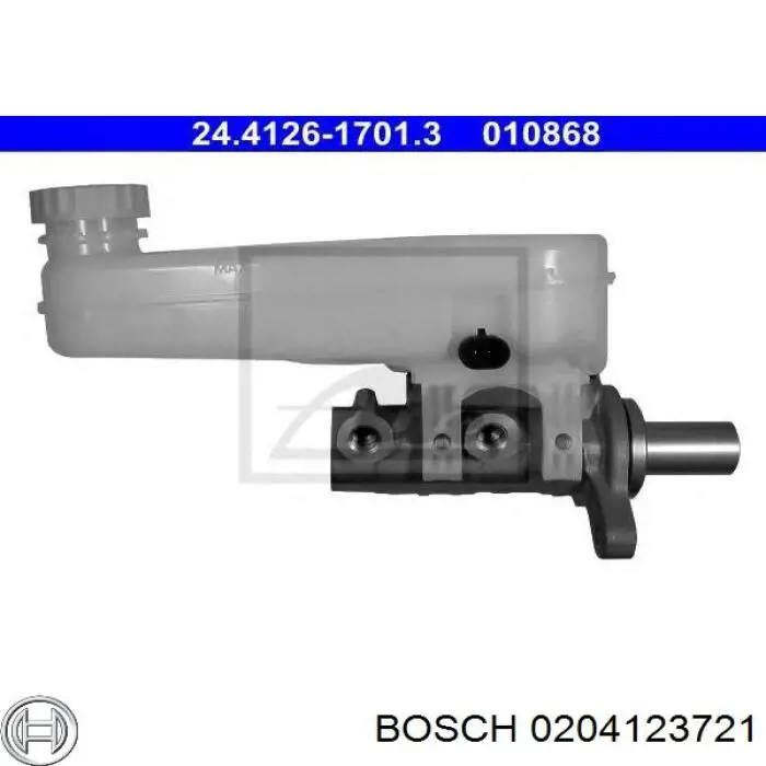 Купить 0204123721 Bosch Главный тормозной цилиндр